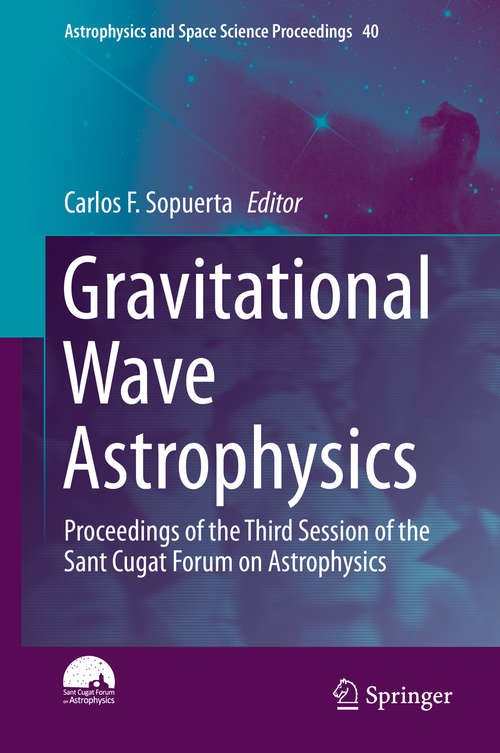 Book cover of Gravitational Wave Astrophysics