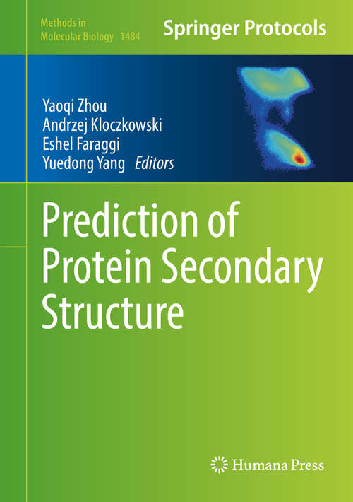 Book cover of Prediction of Protein Secondary Structure