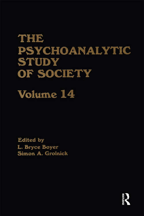 Book cover of The Psychoanalytic Study of Society, V. 14: Essays in Honor of Paul Parin