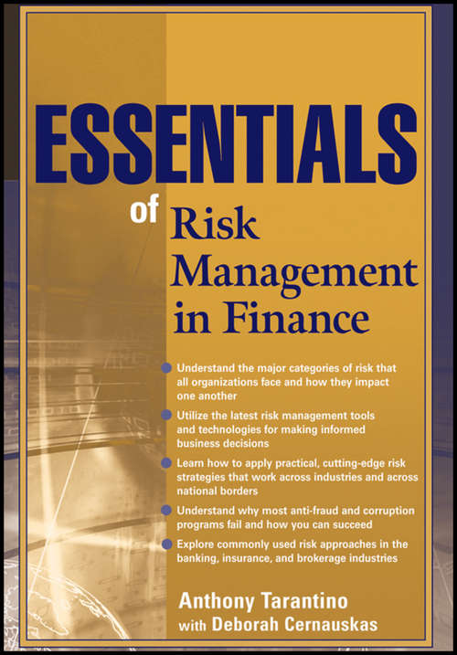 Book cover of Essentials of Risk Management in Finance