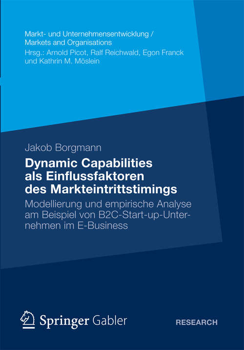 Book cover of Dynamic Capabilities als Einflussfaktoren des Markteintrittstimings