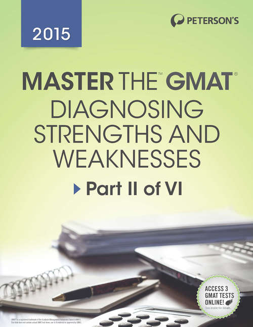 Book cover of Master the GMAT 2015: Part II of VI