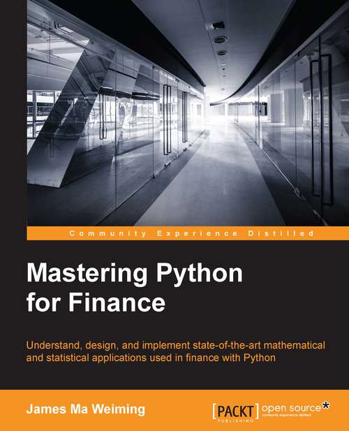 Book cover of Mastering Python for Finance