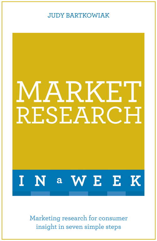 Book cover of Market Research In A Week