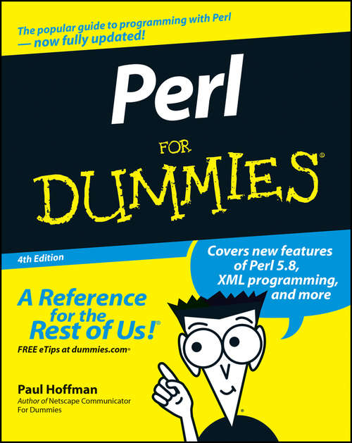Book cover of Perl For Dummies (4)