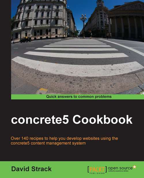 Book cover of concrete5 Cookbook