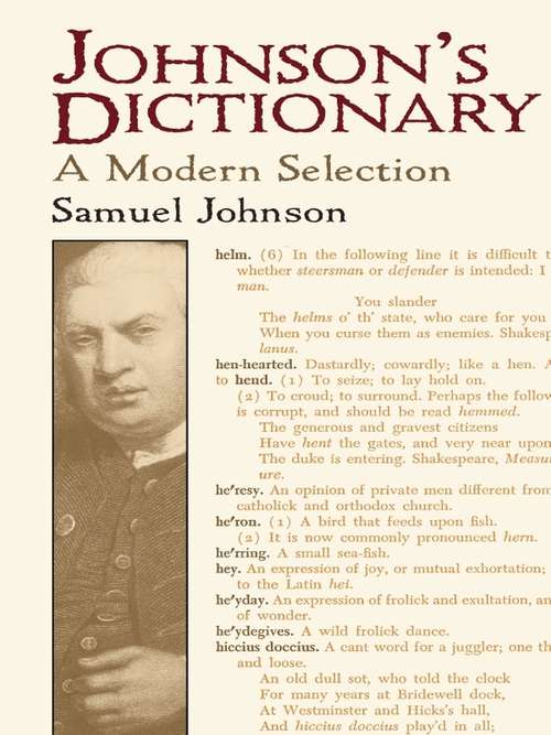 Johnson's Dictionary: A Modern Selection