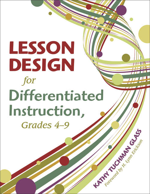 Book cover of Lesson Design for Differentiated Instruction, Grades 4-9
