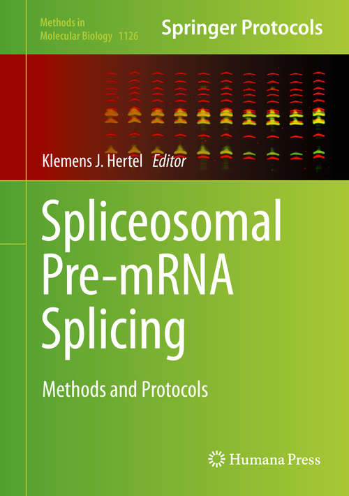 Book cover of Spliceosomal Pre-mRNA Splicing