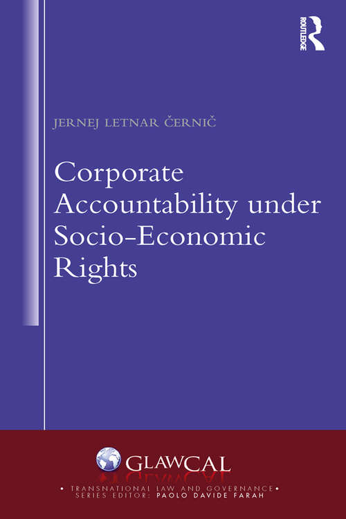 Book cover of Corporate Accountability under Socio-Economic Rights (Transnational Law and Governance)