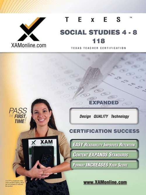 Book cover of TExES Social Studies 4-8 Teacher Certification Exam