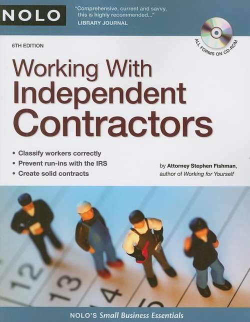 Book cover of Working with Independent Contractors (6th edition)