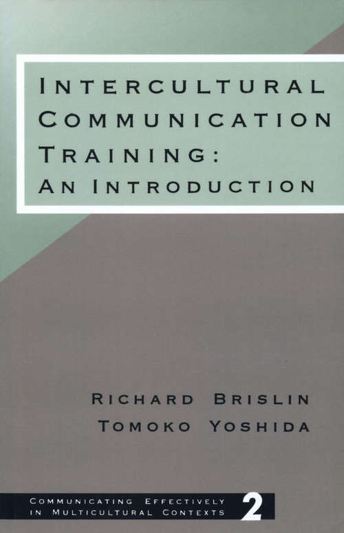 Book cover of Intercultural Communication Training: An Introduction