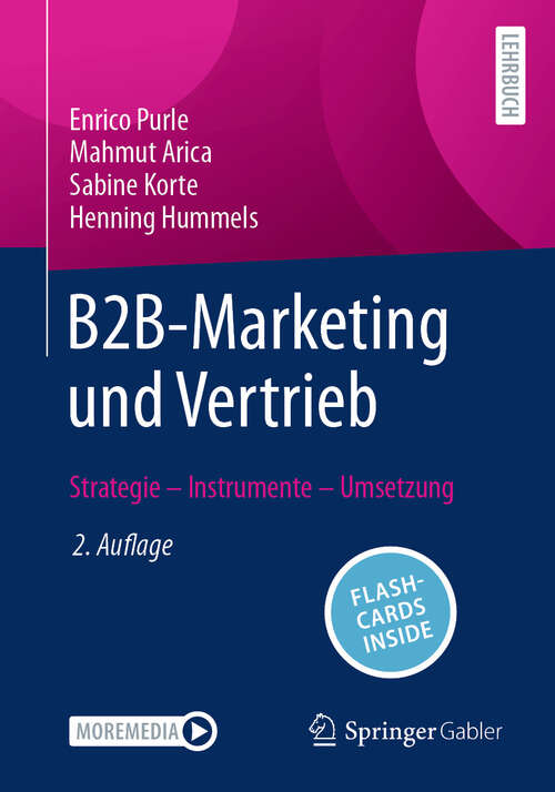 Book cover of B2B-Marketing und Vertrieb: Strategie – Instrumente – Umsetzung (2. Auflage 2025)