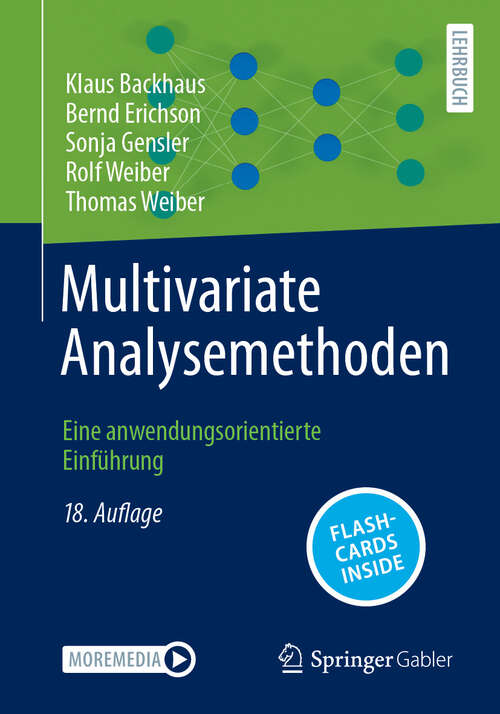 Book cover of Multivariate Analysemethoden: Eine anwendungsorientierte Einführung (18. Auflage 2025)