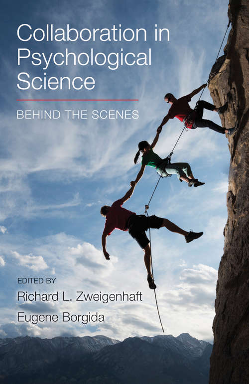 Book cover of Collaboration in Psychological Science: Behind the Scenes, First Edition