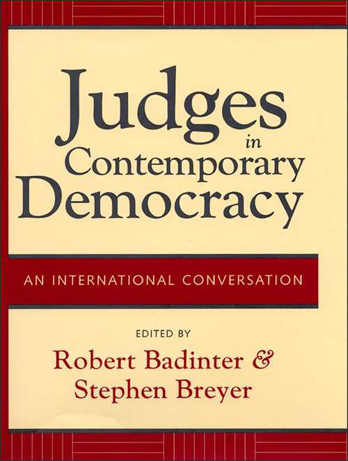 Book cover of Judges in Contemporary Democracy