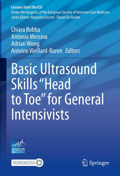 Book cover of Basic Ultrasound Skills “Head to Toe” for General Intensivists (1st ed. 2023) (Lessons from the ICU)