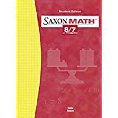 Saxon Math 8/7 with Pre-algebra