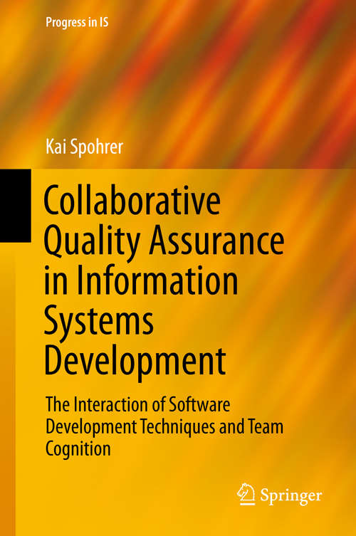 Book cover of Collaborative Quality Assurance in Information Systems Development