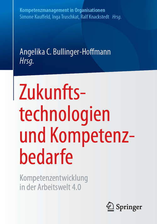Book cover of Zukunftstechnologien und Kompetenzbedarfe