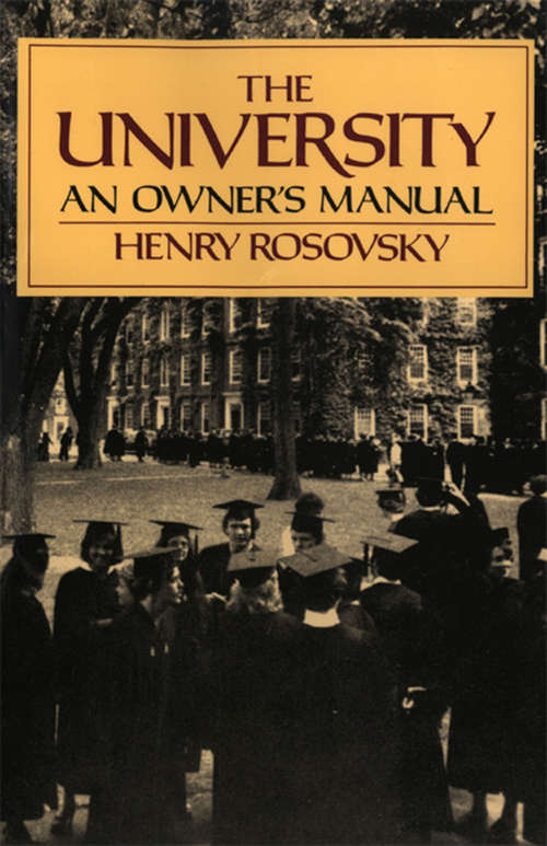 Book cover of University: An Owner's Manual