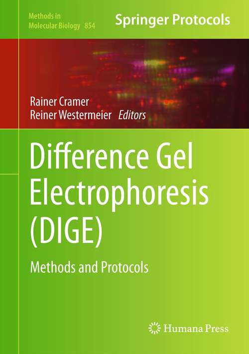 Book cover of Difference Gel Electrophoresis (DIGE)
