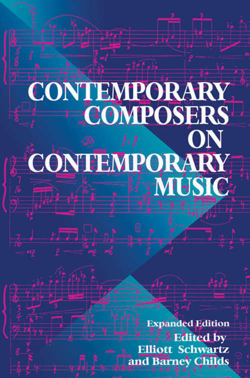 Book cover of Contemporary Composers on Contemporary Music