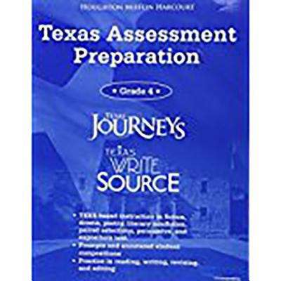 Book cover of Texas Write Source, Texas Journeys, Texas Assessment Preparation, Grade 4