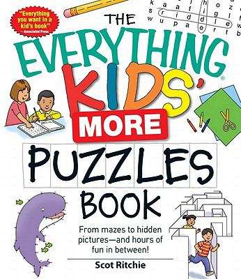 Book cover of The Everything® Kids' More Puzzles Book