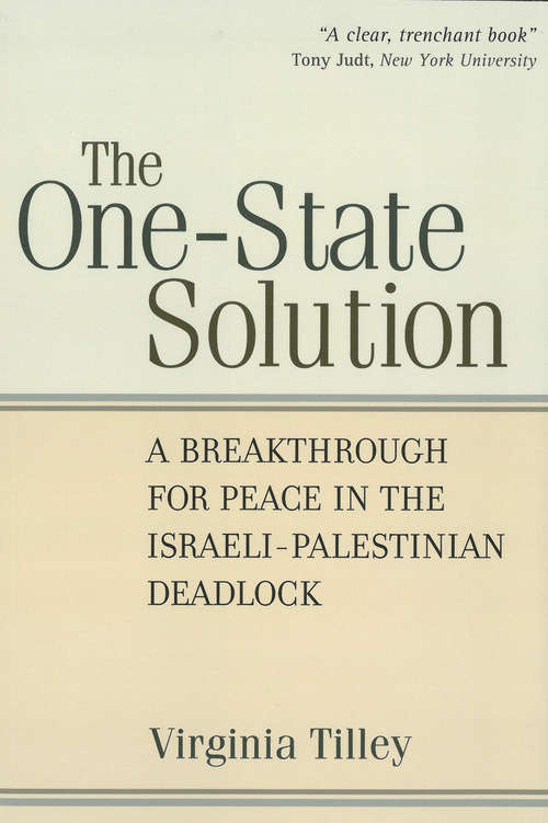 Book cover of The One-State Solution