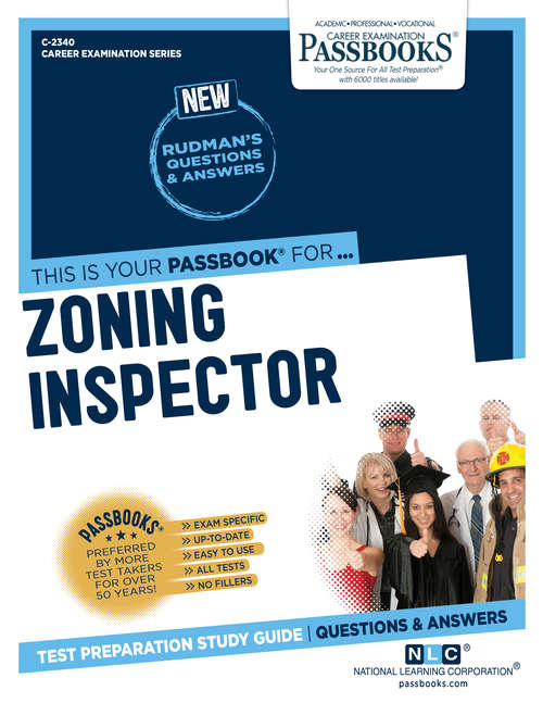 Book cover of Zoning Inspector: Passbooks Study Guide (Career Examination Series: C-2340)