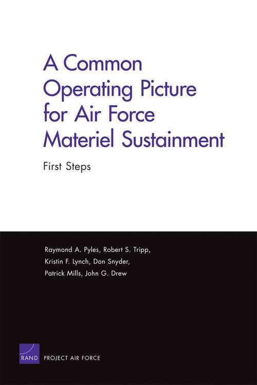 A Common Operating Picture for Air Force Materiel Sustainment