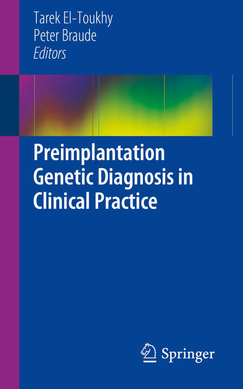 Book cover of Preimplantation Genetic Diagnosis in Clinical Practice