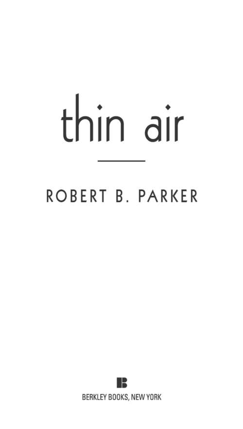 Book cover of Thin Air (A Spenser Novel, #22)