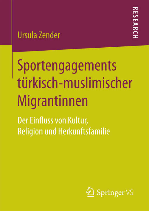 Book cover of Sportengagements türkisch-muslimischer Migrantinnen