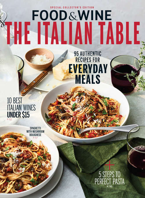 Book cover of The Italian Table (Food & Wine)