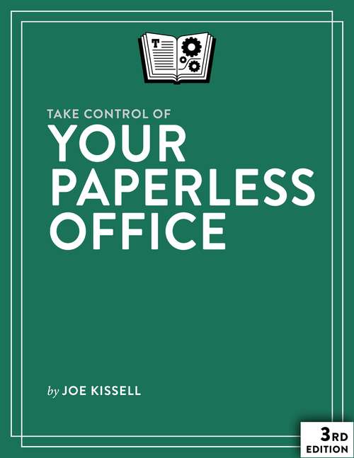 Book cover of Take Control of Your Paperless Office