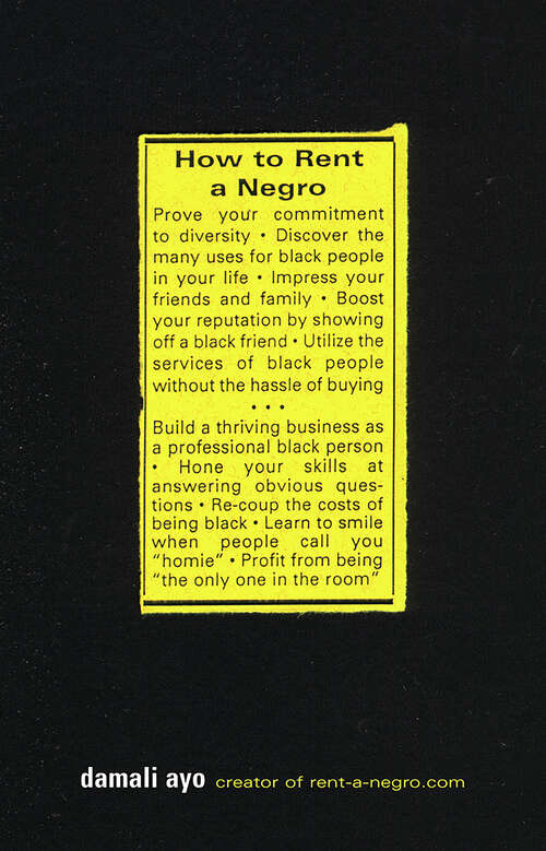 Book cover of How to Rent a Negro