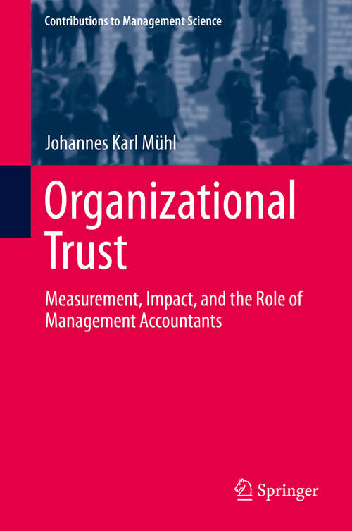 Book cover of Organizational Trust