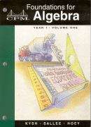 Book cover of Foundations for Algebra: Year 1 (Volume #1)