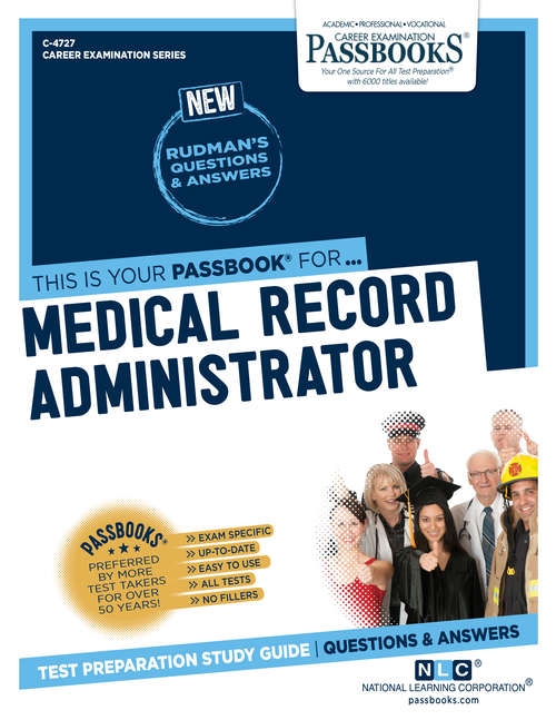 Book cover of Medical Record Administrator: Passbooks Study Guide (Career Examination Series: Ats-84)