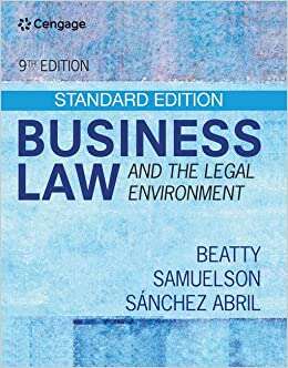 Book cover of Business Law and the Legal Environment—Standard Edition: Standard Edition (Fifth Edition)