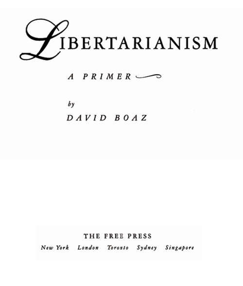 Book cover of Libertarianism