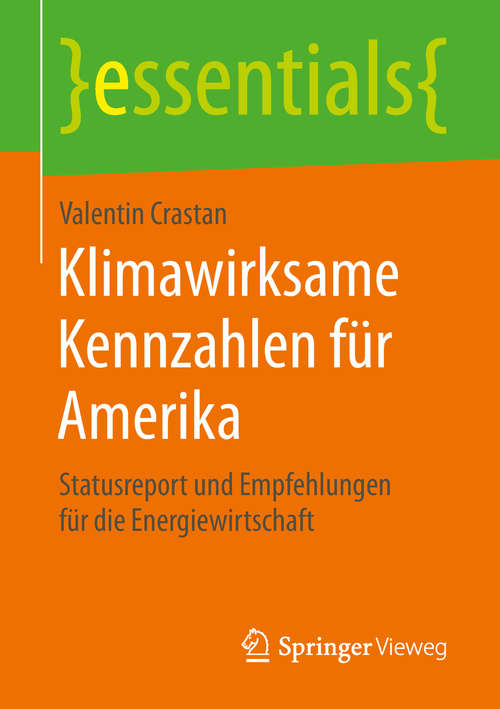 Book cover of Klimawirksame Kennzahlen für Amerika