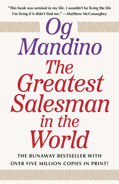 Book cover of The Greatest Salesman in the World: Transform Your Life And Find True Fulfillment With The Priceless Wisdom Revealed Within (The Greatest Salesman in the World)