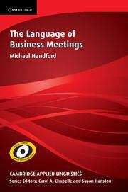 Book cover of The Language of Business Meetings