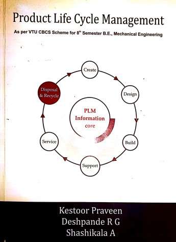 Book cover of Product Life Cycle Management for 8th Sem B.E Mechanical Engineering
