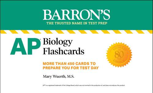 AP Biology Flashcards: Up-to-Date Review and Practice (Barron's AP)
