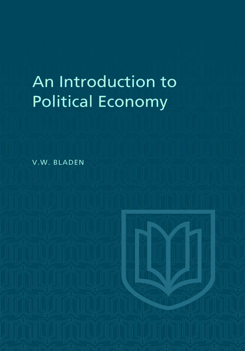 Book cover of An Introduction to Political Economy